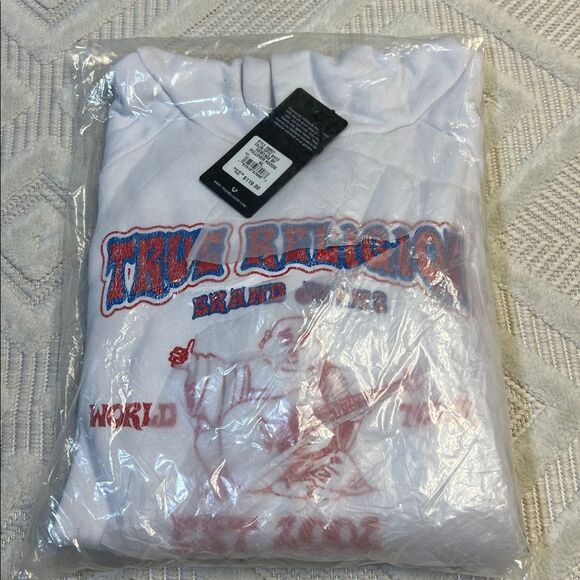 TRUE RELIGION - HERITAGE LOGO BOYFRIEND HOODIE - Picture 4 of 7